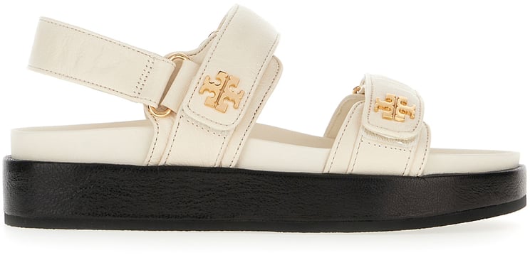 Tory Burch Tory Burch Ivory leather Kira sandals