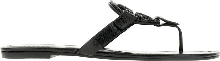 Tory Burch Tory Burch Black leather Miller sandals