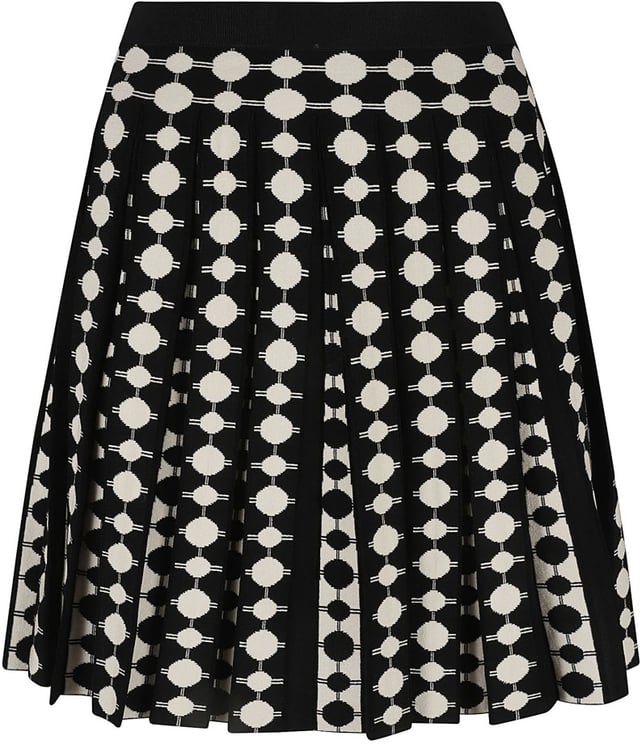 Tory Burch Pleated Skirt With Geometric Dot Pattern