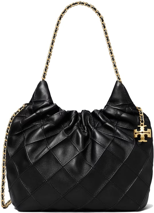 Tory Burch Fleming Mini Hobo Black