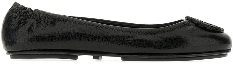 Tory Burch Tory Burch Black leather Minnie ballerinas