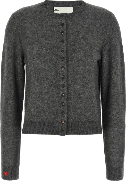 Tory Burch Tory Burch Gray Cashmere Cardigan