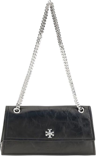 Tory Burch Tory Burch Black Suede Leather Shoulder Bag