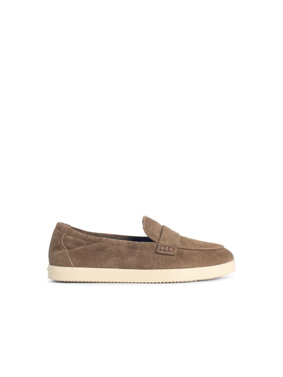 Tory Burch 'Sport Ballet' Brown Suede Loafers