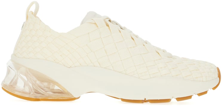 Tory Burch Tory Burch Ivory fabric sneakers