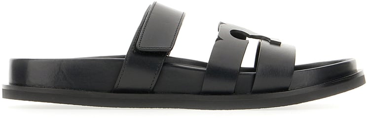Tory Burch Tory Burch Black leather Ines sandals