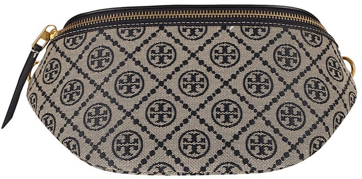 Tory Burch Rounded Shoulder Bag With Distinctive Pattern