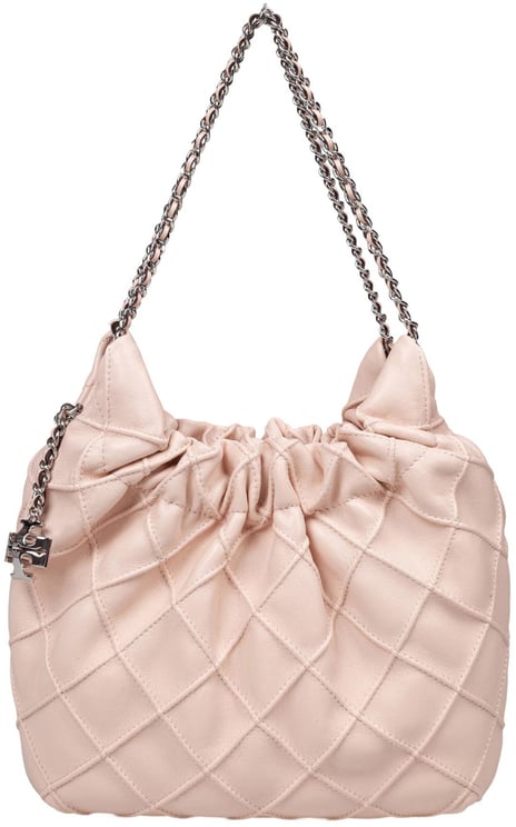 Tory Burch Tory burch fleming mini hobo bag in pink leather