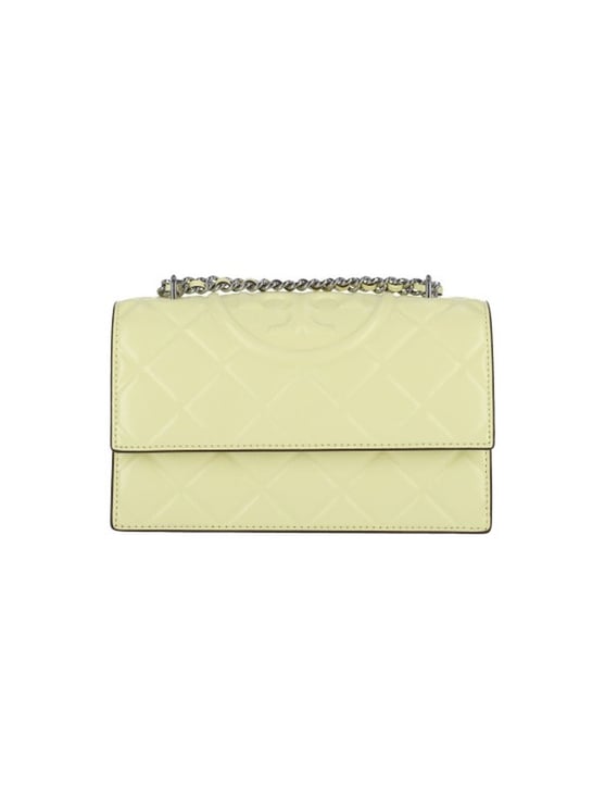Tory Burch "Fleming" Small Shoulder Bag – Yellow
