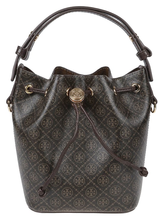 Tory Burch "T Monogram" Mini Bucket Bag