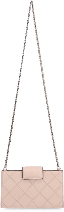 Tory Burch Fleming mini Leather wallet on chain