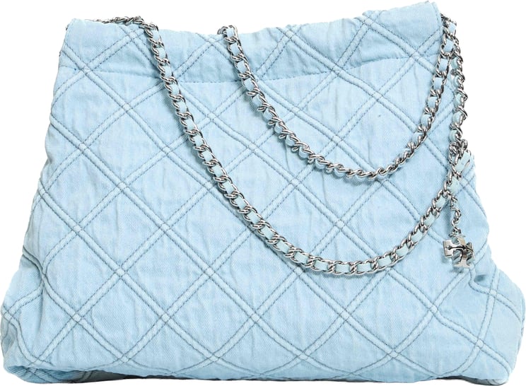 Tory Burch Hobo Deltzer In Denim