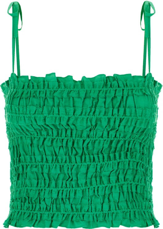 Tory Burch Tory Burch Grass green lyocell blend top