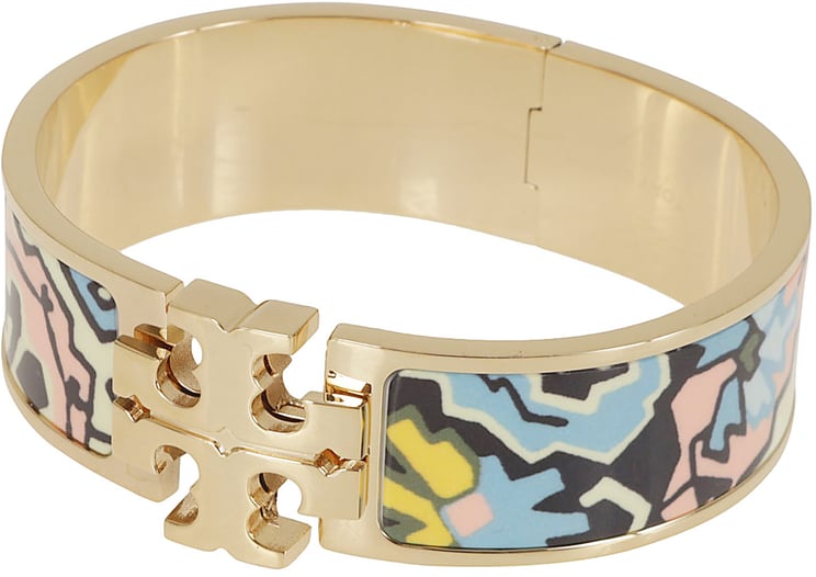 Tory Burch TORY BURCH KIRA ENAMEL WIDE BRACELET