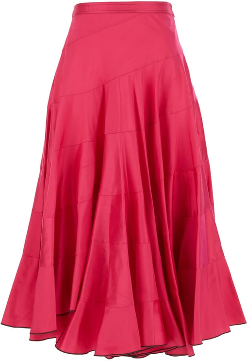 Tory Burch Tory Burch Fuchsia silk skirt