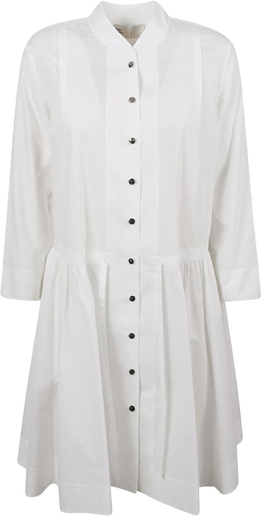 Tory Burch Button-Down Dress With Gathered Waist