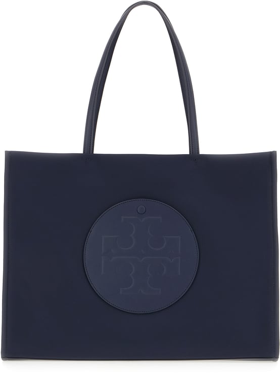Tory Burch Tory Burch Navy blue nylon Ella shopping bag