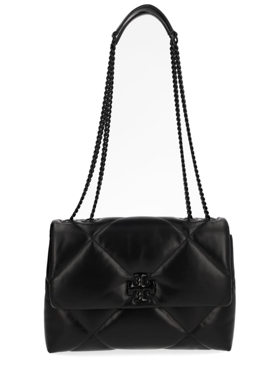 Tory Burch Neutrals Kira Quilted Diamond Leather Shoulder Bag