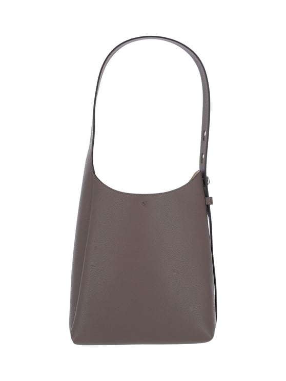 Tory Burch Small Structured Calf Leather Shoulder Bag