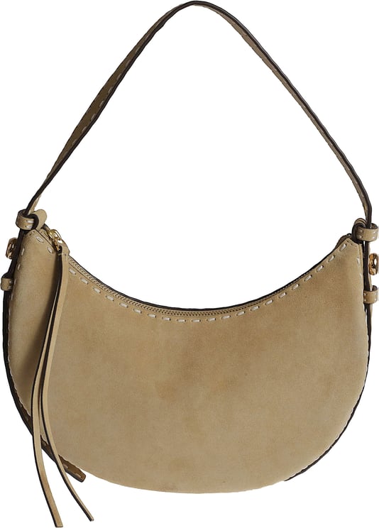 Tory Burch Natural Beige Suede Hobo Bag