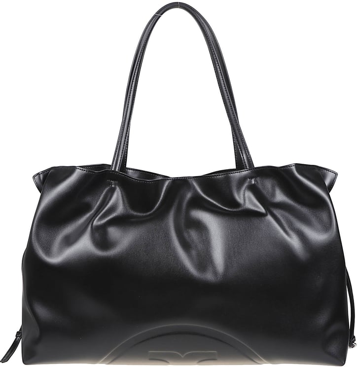 Tory Burch Ella Recycled Drawstring Tote Bag Black