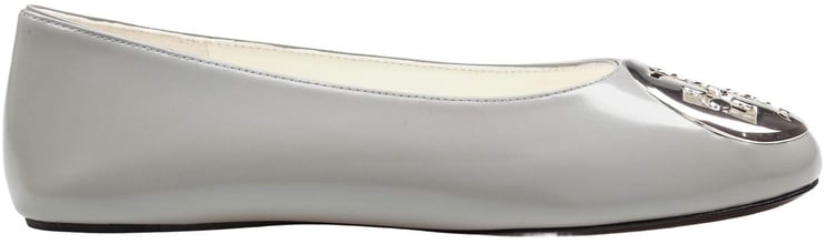 Tory Burch Tory burch runway reva leather ballerina flats, grey