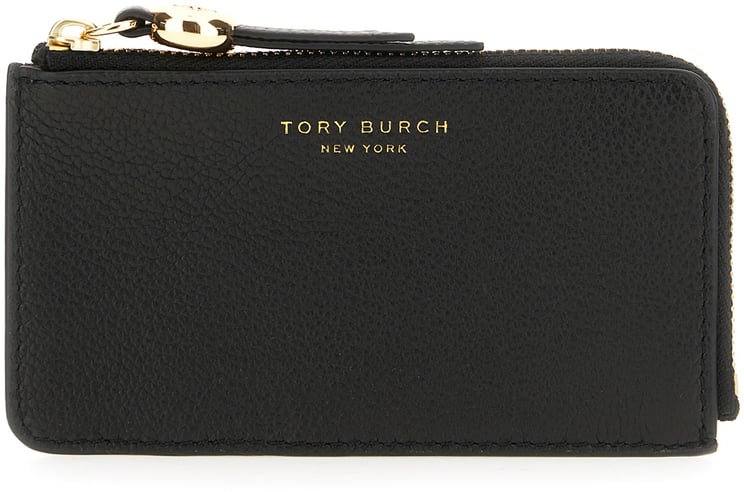 Tory Burch Tory Burch Black leather card holder