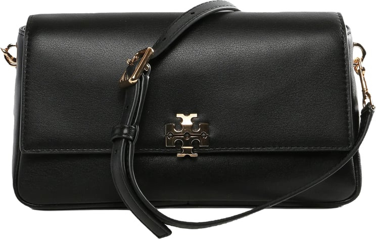 Tory Burch Black Charlie Small Leather Shoulder Bag
