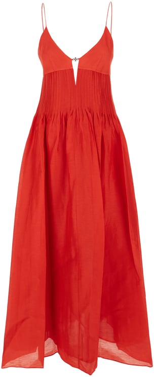 Tory Burch Tory Burch Red linen dress