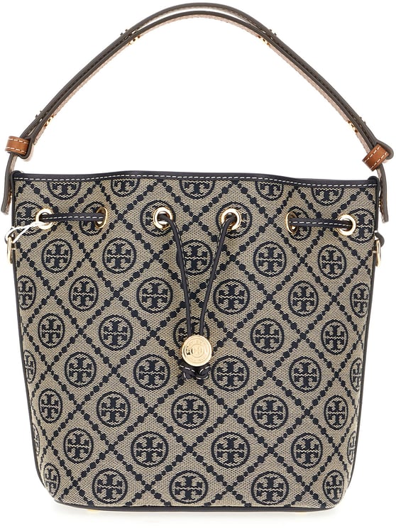 Tory Burch Tory Burch Embroidered canvas bucket bag