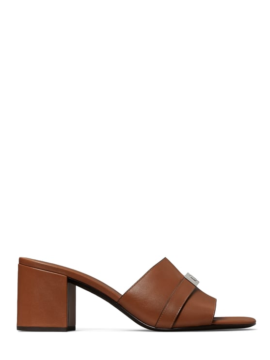 Tory Burch Open-Toe Heeled Mules with Block Heel