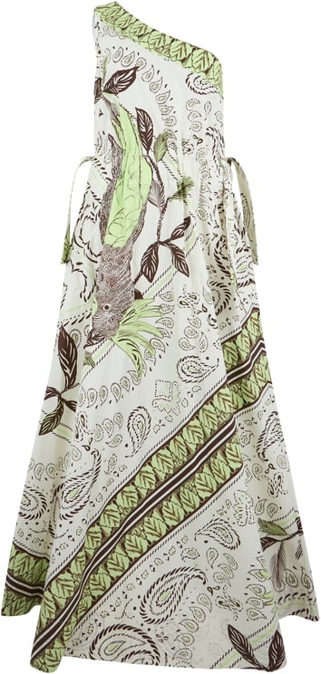 Tory Burch One-shoulder dress with floral pattern