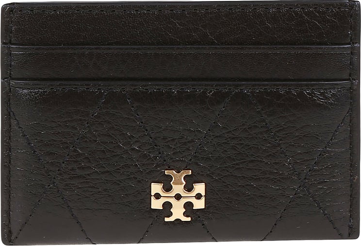 Tory Burch Charlie Quilted Card Case Black