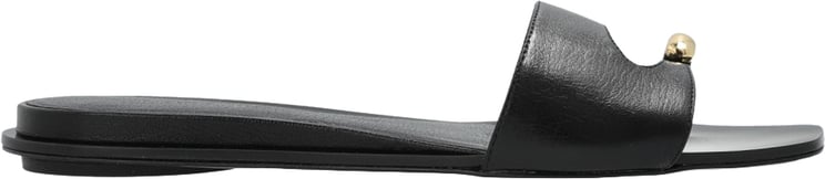 Tory Burch Black Sandals with Gold Accent