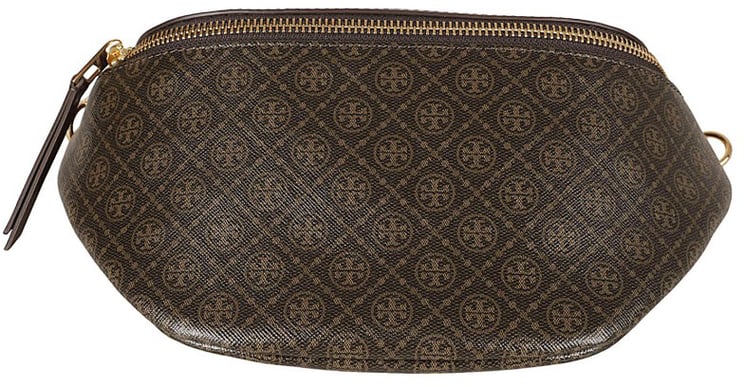 Tory Burch Textured Black Bag With Rounded Silhouette