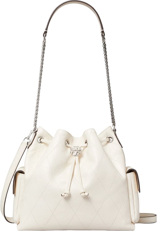 Tory Burch Quilted Leather Drawstring Shoulder Bag