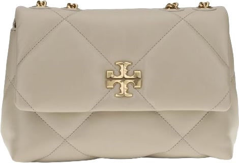 Tory Burch Tory Burch Beige Calf Leather Bos Taurus Shoulder Bag