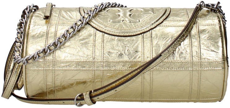 Tory Burch Tory Burch Gold Leather Shoulder Bag