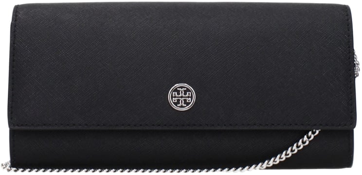Tory Burch Tory Burch Black Leather Clutch Bag