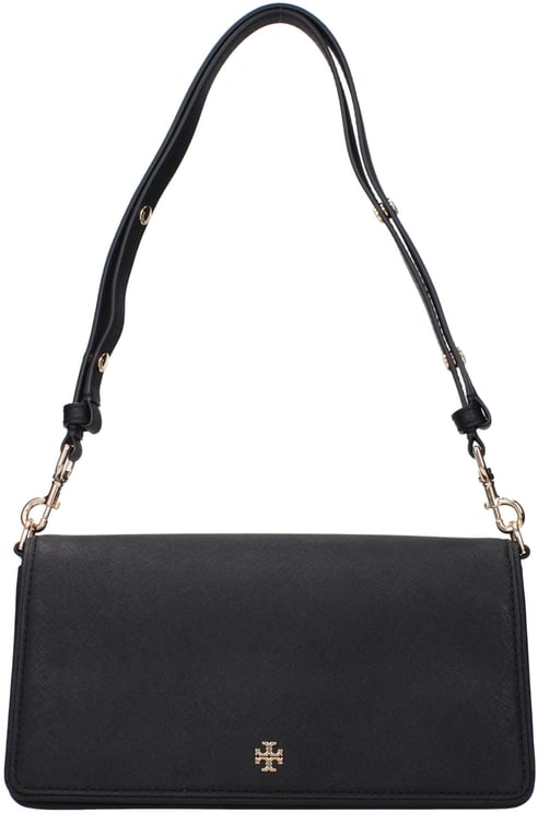 Tory Burch Tory Burch Black Leather Shoulder Bag
