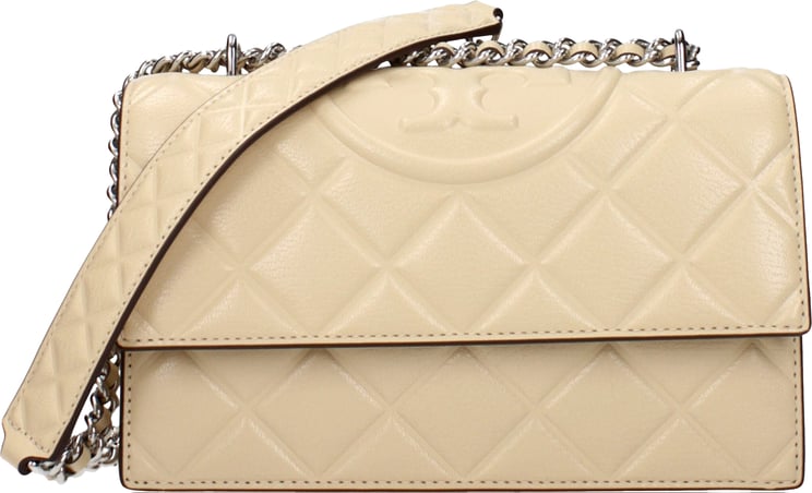 Tory Burch Tory Burch Beige Leather Crossbody Bag