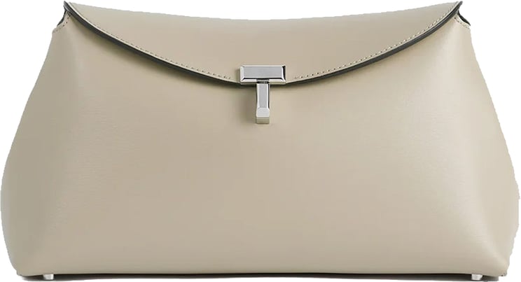 Toteme TOTEME T-lock Leather Clutch Bag