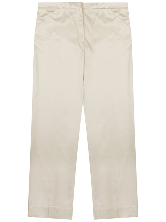 Toteme Cropped Straight Pants With Tailored Fit And Minimalist Design