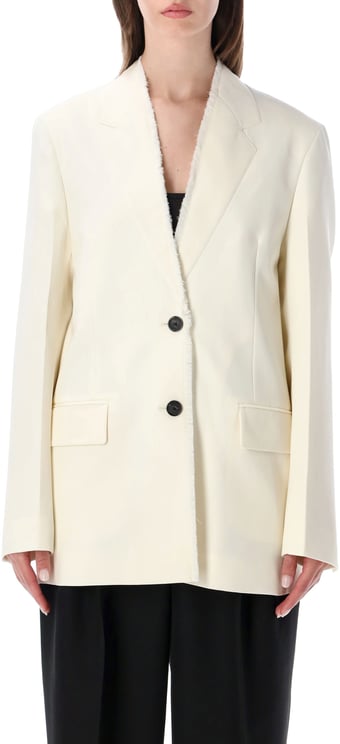 Toteme Raw Lapel Jacket Beige