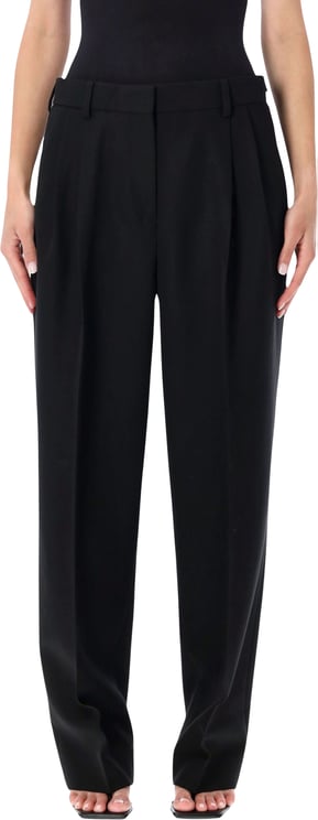 Toteme Double Pleat Tailored Trousers Nero