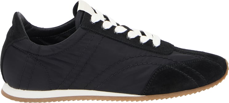 Toteme Sneakers made of recycled nylon and suede
