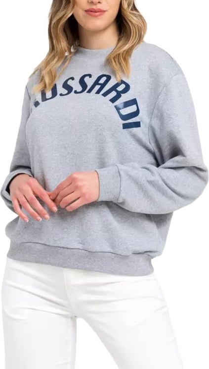 Trussardi Trussardi Gray Cotton Women Sweatshirt
