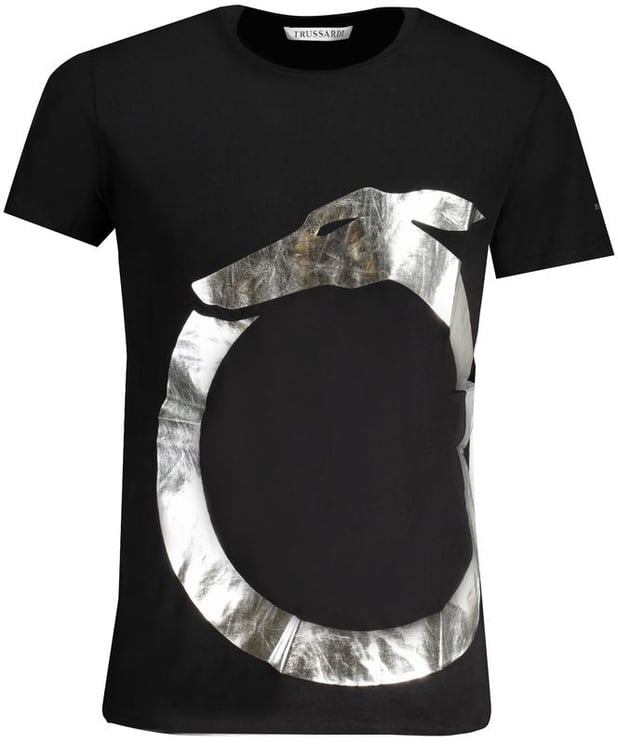 Trussardi Trussardi Black Cotton Men T-Shirt