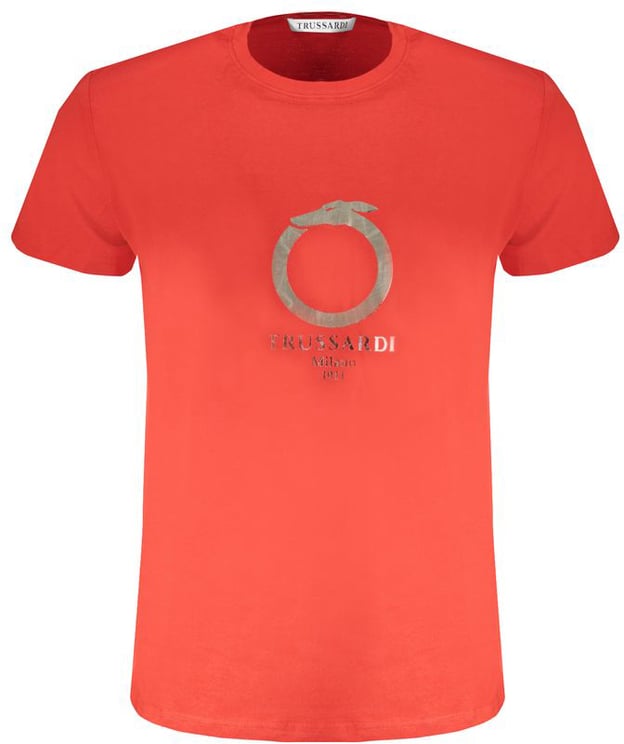Trussardi Trussardi Red Cotton Men T-Shirt