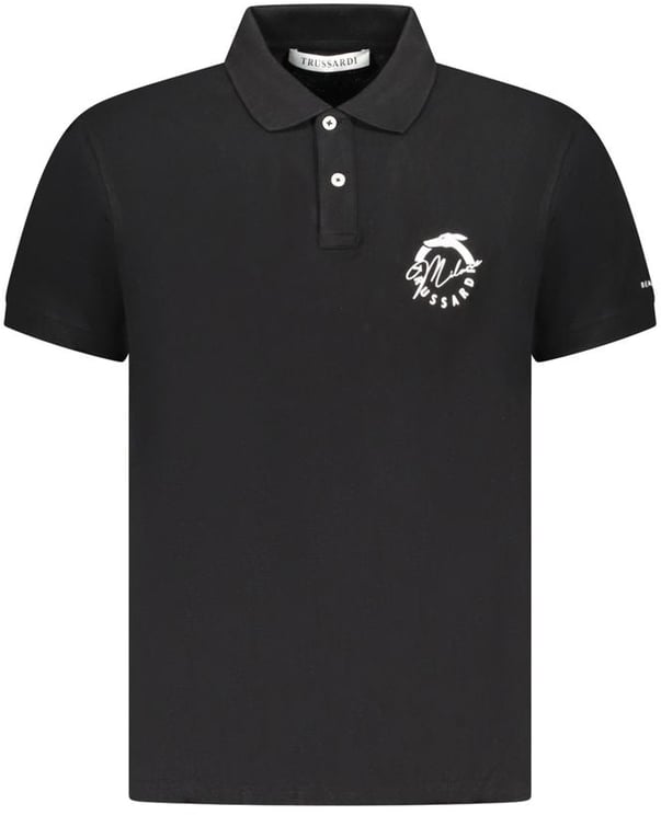 Trussardi Trussardi Black Cotton Men Polo